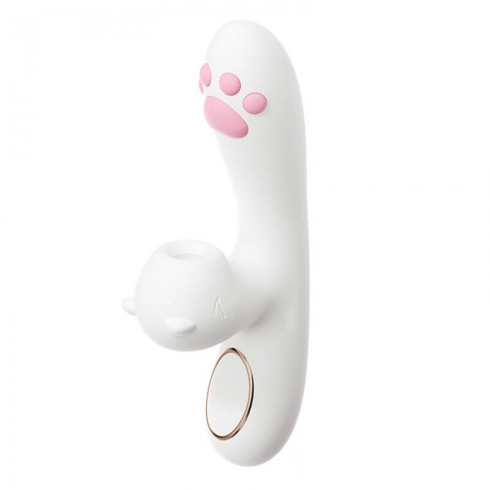 MizzZee - Cute Meow Heating Suction Vibrator Wand (Chargeable - White) MizzZee - Cute Meow Heating Suction Vibrator Wand (Chargeable - White)