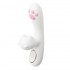 MizzZee - Cute Meow Heating Suction Vibrator Wand (Chargeable - White)
