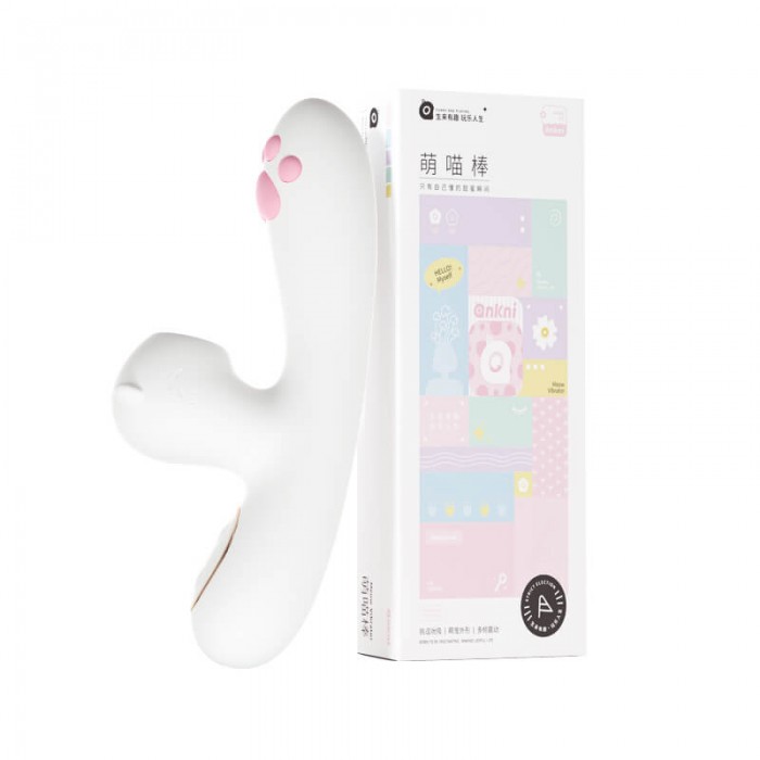 MizzZee - Cute Meow Heating Suction Vibrator Wand (Chargeable - White) MizzZee - Cute Meow Heating Suction Vibrator Wand (Chargeable - White)