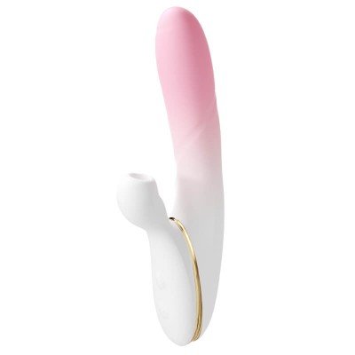 Ankni - LOVE JOY Thrust Suction Vibrator (Chargeable - White)