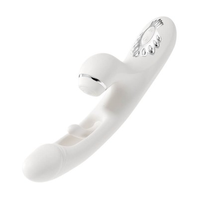 MizzZee - Swing Heating Slapping Tongue Vibration Wand (Chargeable - White) MizzZee - Swing Heating Slapping Tongue Vibration Wand (Chargeable - White)