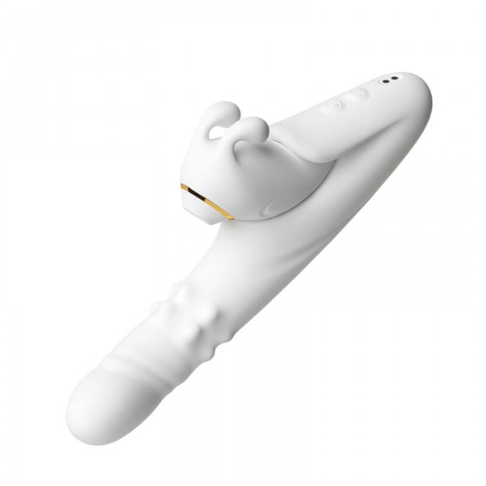 MizzZee - Split Design Rabbit Massager Suction Thrusting Wiggling Wand (Smart APP Model - Chargeable) MizzZee - Split Design Rabbit Massager Suction Thrusting Wiggling Wand (Smart APP Model - Chargeable)