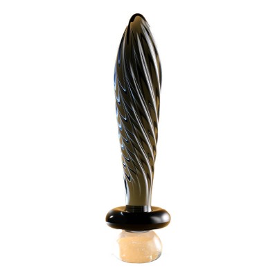 MizzZee - Weapon Butt Plug Dual-Use Anal Vaginal (Black Transparent)