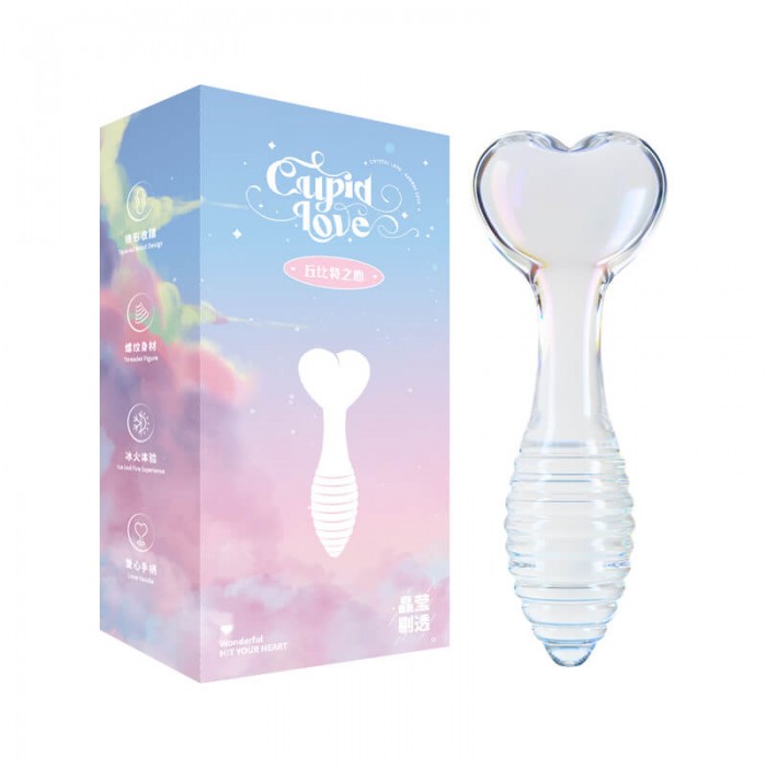 MizzZee - Crystal Glass Cupid Heart Plug