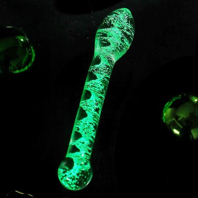 MizzZee - Glow In The Dark Galaxy Crystal Dildo (Big Head Model)