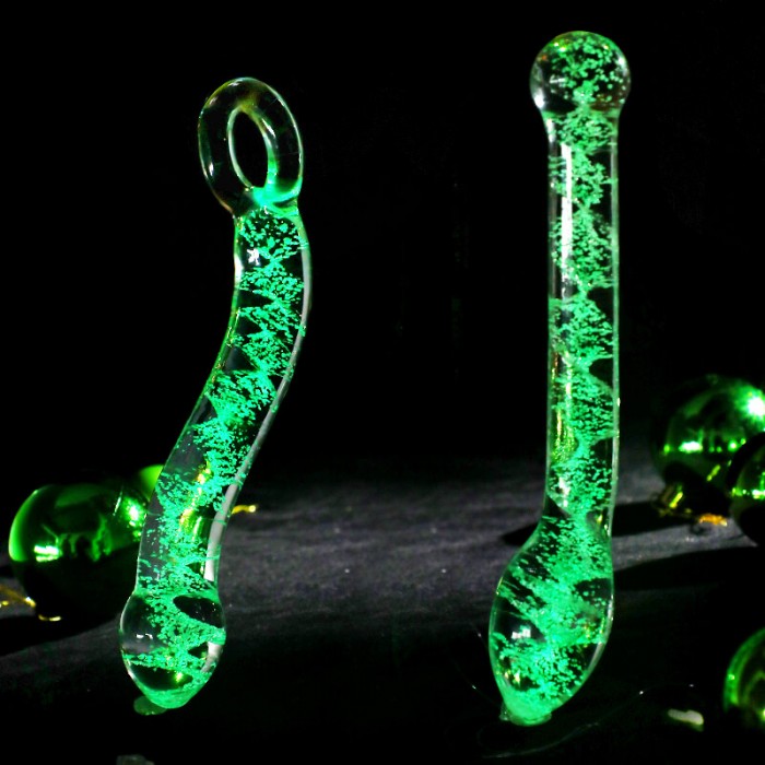 MizzZee - Glow In The Dark Galaxy Crystal Dildo (Big Head Model)