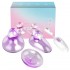 PLEASE ME - Nipple Sucker Cup + Clit Suckers Pussy Pumps With Vibrators (Chargeable - Purple)