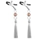MizzZee - Bell Nipple Clamp Anal Plug Tassels Set