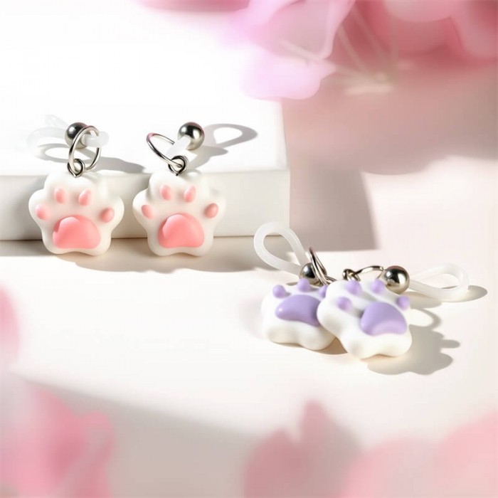MizzZee - Kitty Paw Nipple Clamps (Pink) MizzZee - Kitty Paw Nipple Clamps (Pink)