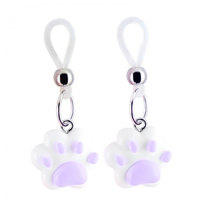 MizzZee - Kitty Paw Nipple Clamps (Purple)