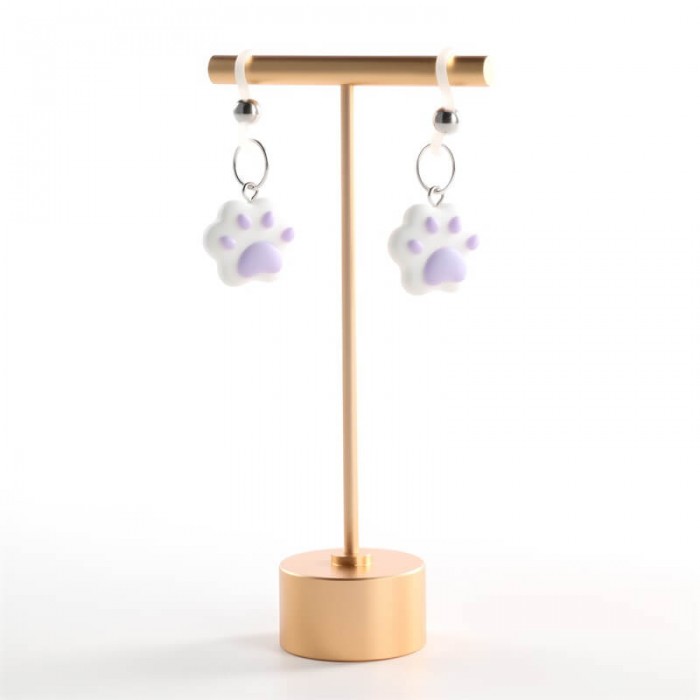 MizzZee - Kitty Paw Nipple Clamps (Purple)