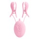 MizzZee - Electro Shock Vibrating Nipple Clamps (Chargeable - Pink)