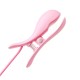 MizzZee - Electro Shock Vibrating Nipple Clamps (Chargeable - Pink)