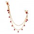 MizzZee - Bell Pendant Gemstone Long Chain Nipple Clamps
