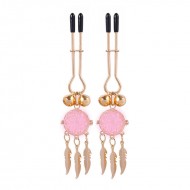 LOVERING - Nipple Clips With Bells (Pink Light) 