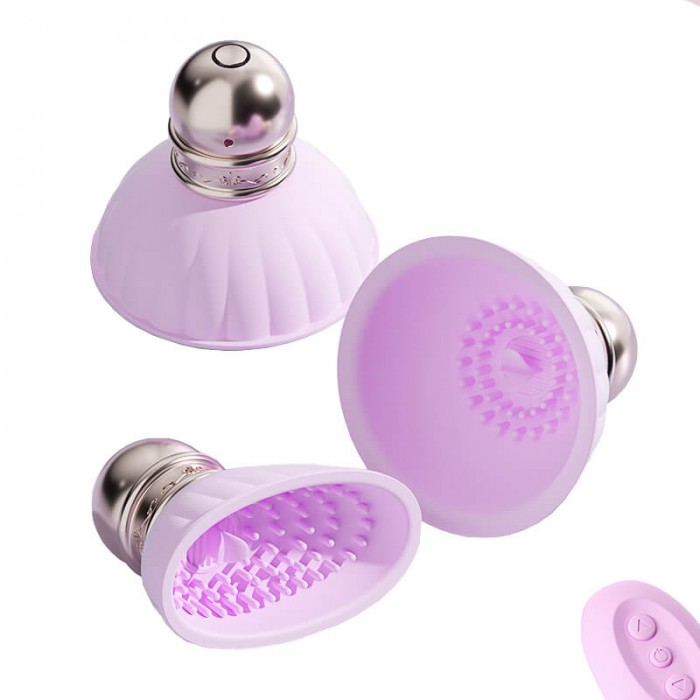 MizzZee - Breast Massage Vibrator Clitoris Stimulator (Chargeable - Purple)