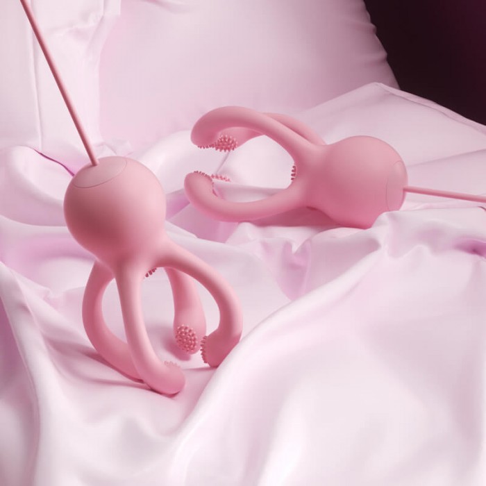 MizzZee - Tiny Octopus Breast Stimulator (USB Power Supply - Pink)
