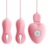 MizzZee - HeartJoy Vibrating Nipple Clamps (Chargeable - Pink)