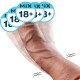 JEUSN - Twisting Rocking Vibration Version Dildo (USB Power Supply - L:23cm - D:4.5cm)