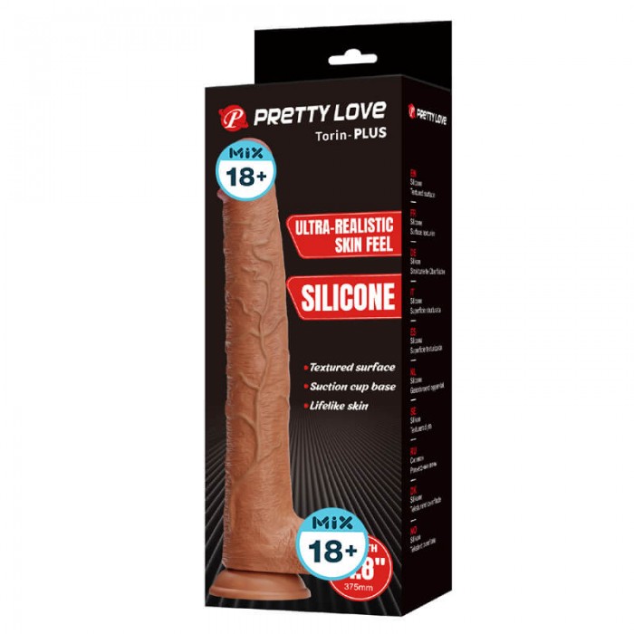 PRETTY LOVE - Torin Ultra-Realistic Silicone Dildo (L:37.5cm - D:5cm) PRETTY LOVE - Torin Ultra-Realistic Silicone Dildo (L:37.5cm - D:5cm)