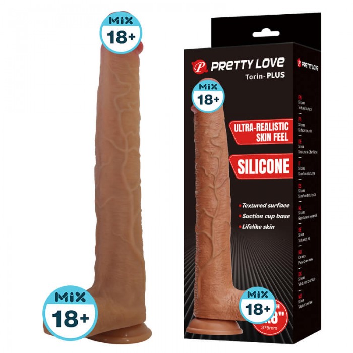 PRETTY LOVE - Torin Ultra-Realistic Silicone Dildo (L:37.5cm - D:5cm) PRETTY LOVE - Torin Ultra-Realistic Silicone Dildo (L:37.5cm - D:5cm)