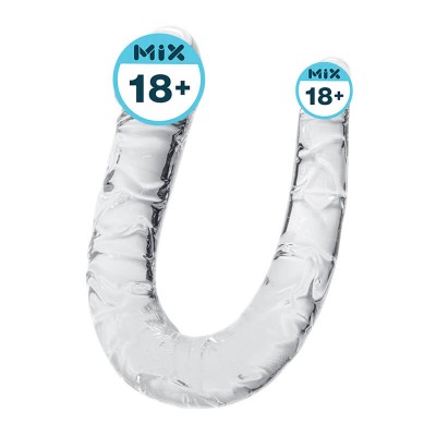 MizzZee - Double-Ended Clear Dildo (Full Length:32cm - Diameter:3.2cm - 3.2cm)