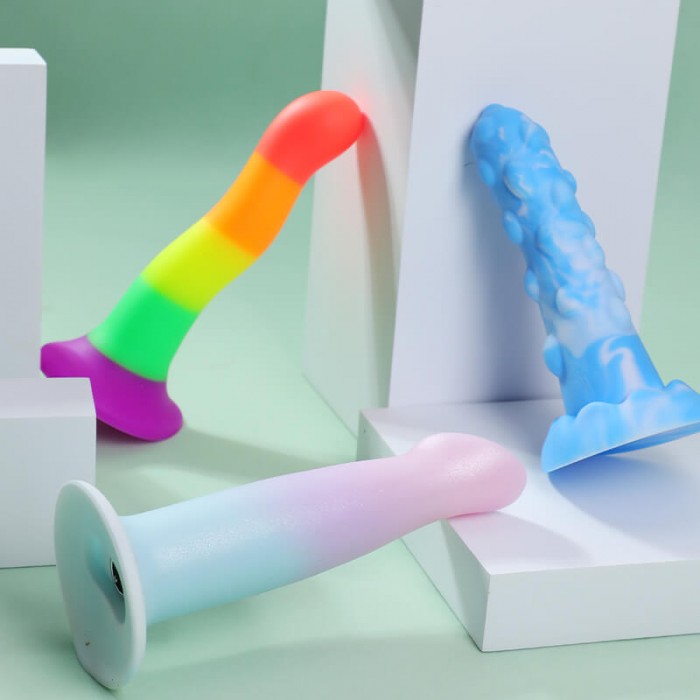 MizzZee - Liquid Silicone Fantasy Color Series Dildo (L:17cm - D:3.2cm) MizzZee - Liquid Silicone Fantasy Color Series Dildo (L:17cm - D:3.2cm)