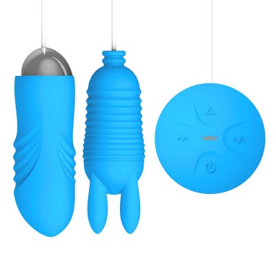 HK LETEN Double Vibrating Egg Electromagnetic Pulse Thrusting Bullet Vibrators (Chargeable - Waves Rabbit)