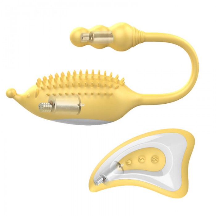 PLEASE ME - Brush Design Wireless Remote Vibrating Egg (Chargeable - Yellow) PLEASE ME - Brush Design Wireless Remote Vibrating Egg (Chargeable - Yellow)