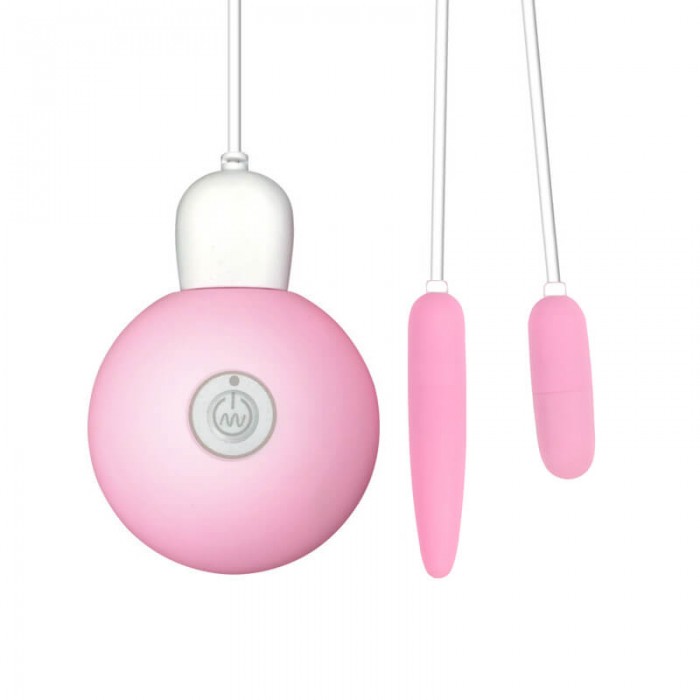 MIZZZEE Mini Dual Vibrating Egg (Chargeable - Pink)