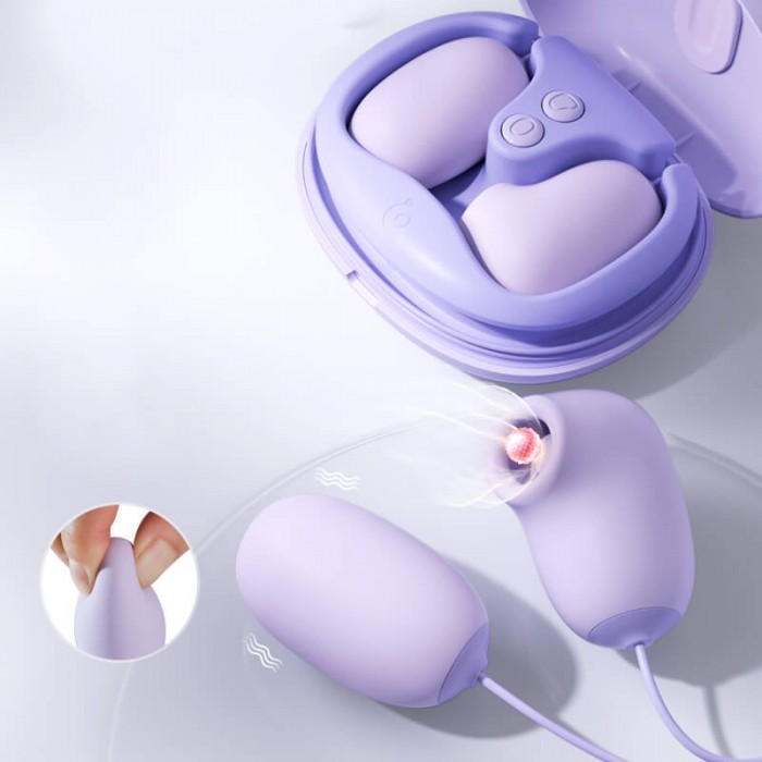 MizzZee - Shell Vibrating Egg (Chargeable - Purple)
