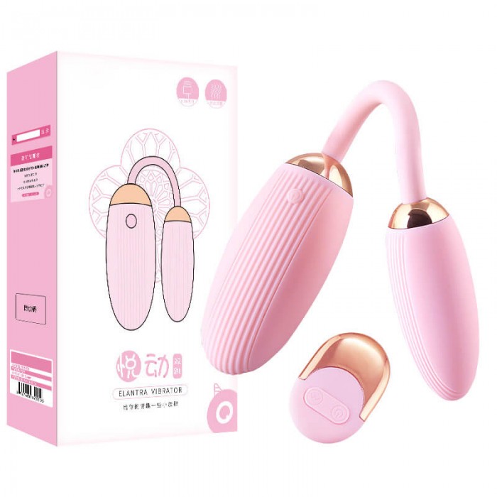 MizzZee - Joyful Dual Vibrating Egg Wireless Remote Control (Chargeable - Pink)