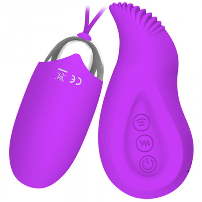 PRETTY LOVE - Fairy Wireless Remote Vibrating Egg (Chargeable - Purple)