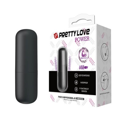 PRETTY LOVE - Pleasure Vibrating Egg (Chargeable - Black)
