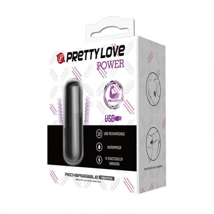 PRETTY LOVE - Pleasure Vibrating Egg (Chargeable - Black)