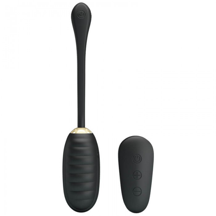 PRETTY LOVE - Royal Pleasure Wireless Remote Vibrating Egg (Chargeable - Black Gold)
