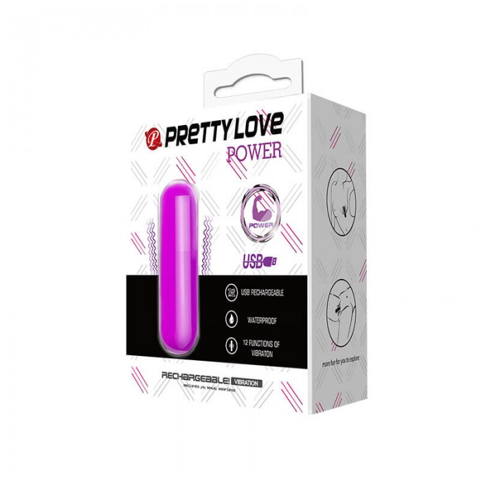 PRETTY LOVE - Pleasure Vibrating Egg (Chargeable - Purple)