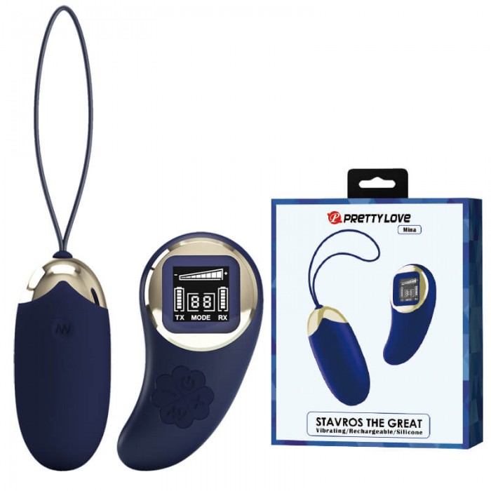 PRETTY LOVE - Mina Vibrating Egg (Chargeable - Blue)