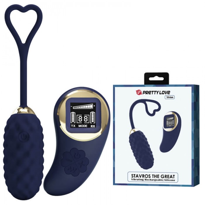 PRETTY LOVE - Vivian Vibrating Egg (Chargeable - Blue)