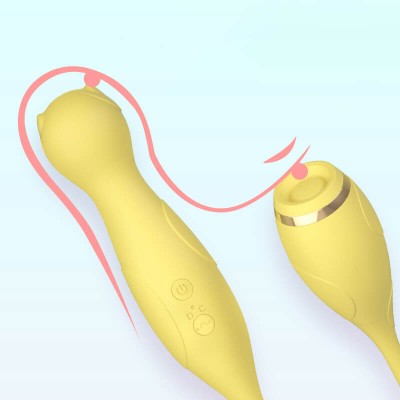 LILO - Cute Cat Dual-Head Vibrating Massager (Chargeable - Yellow) LILO - Cute Cat Dual-Head Vibrating Massager (Chargeable - Yellow)