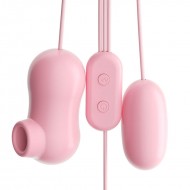 MizzZee - Twin Sucking Vibrating Eggs (USB Power Supply - Pink) MizzZee - Twin Sucking Vibrating Eggs (USB Power Supply - Pink)