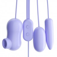 MizzZee - Triple Stimulation Suction Vibrating Eggs (USB Power Supply - Purple) MizzZee - Triple Stimulation Suction Vibrating Eggs (USB Power Supply - Purple)