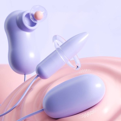 MizzZee - Triple Stimulation Suction Vibrating Eggs (USB Power Supply - Purple) MizzZee - Triple Stimulation Suction Vibrating Eggs (USB Power Supply - Purple)