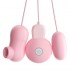 MizzZee - Remote Control Twin Sucking Vibrating Eggs (Chargeable - Pink)