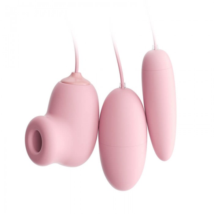 Ankni - Amusing Suction Triple Vibrating Eggs (USB Power Supply) Ankni - Amusing Suction Triple Vibrating Eggs (USB Power Supply)