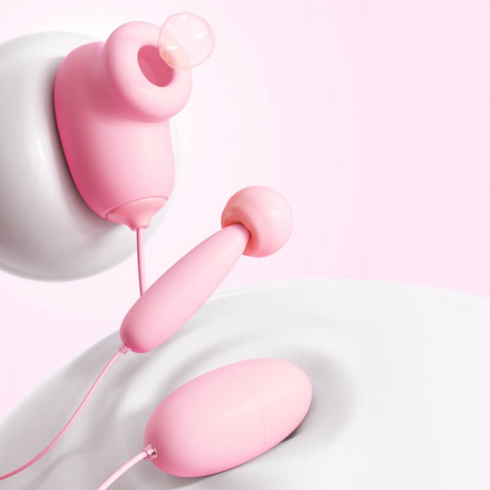 Ankni - Amusing Suction Triple Vibrating Eggs (USB Power Supply) Ankni - Amusing Suction Triple Vibrating Eggs (USB Power Supply)