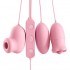 MizzZee - Climax 3-Way Vibrating Eggs (USB Power Supply - Pink)