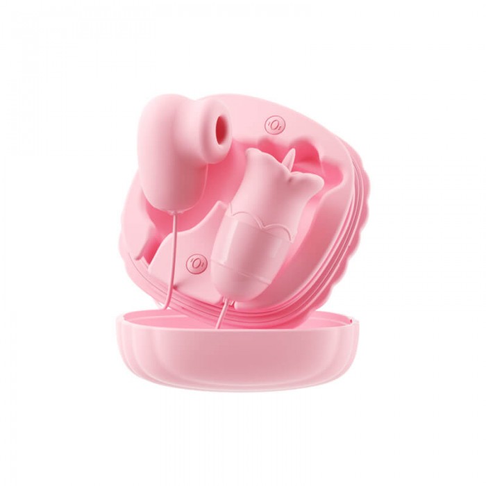 MizzZee - MagicBox Pleasure Suction Vibrating Egg (Chargeable - Pink)