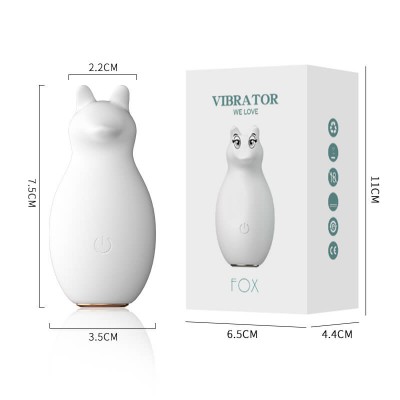 LILO - Cute Funny Fox Vibrating Egg (Chargeable - White) LILO - Cute Funny Fox Vibrating Egg (Chargeable - White)