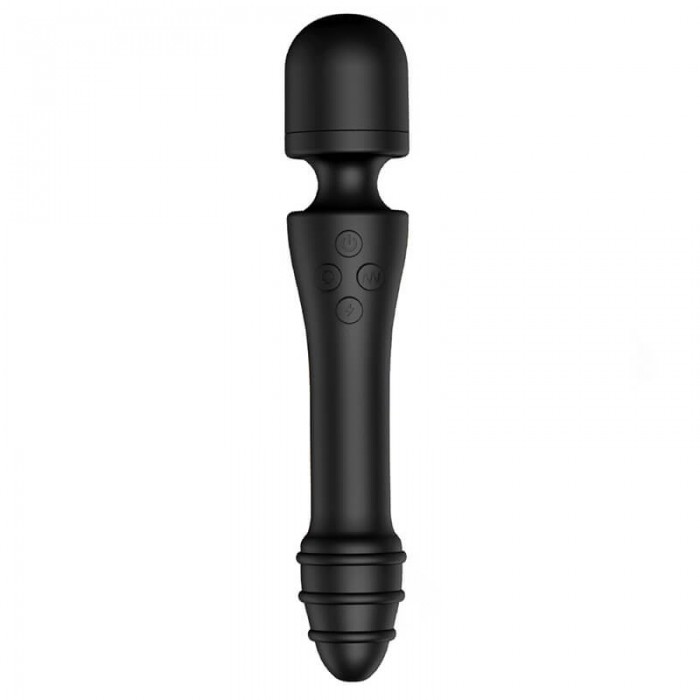 Japan A-ONE AIKA Denma Black Wand Massager Vibrator (Chargeable - Black)